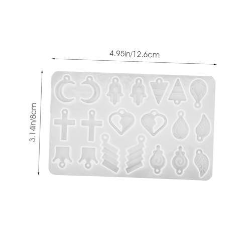 SEWOART DIY Silikonform für Anhänger und Ohrringe Flexible Harz Gießform Form von Herz Mond und Kreuz Reißfest Waschbar Wiederverwendbar für Schmuckherstellung und Bastelprojekte SEWOART DIY Silikonform für Anhänger und Ohrringe Flexible Harz Gießform Form von Herz Mond und Kreuz Reißfest Waschbar Wiederverwendbar für Schmuckherstellung und Bastelprojekte von SEWOART