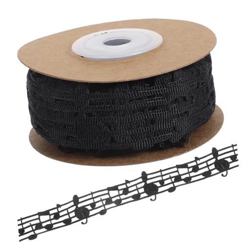 SEWOART Dekorativer Musiknoten Ribbon für Bastelprojekte Geschenkverpackungen und Hochzeitsfeiern Yards Strapazierfähig und Farbecht von SEWOART