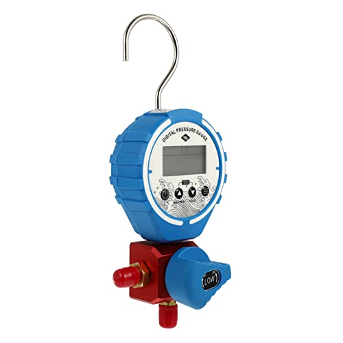 SEWOART Digitaler Druckprüfer Für Klimaanlagen Kompaktes Manometer Mit Digitaler Anzeige Für Kühlmittelmessungen Und Tragbar Für Präzise Drucktests von SEWOART