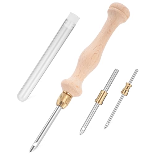 SEWOART Einstellbares Punch Needle mit Ergonomischem Holzgriff Edelstahlnadeln Stickerei Werkzeug für Anfänger und Profis Ersatznadeln Vielseitig für Stickerei Teppich und Needle Felting SEWOART Einstellbares Punch Needle mit Ergonomischem Holzgriff Edelstahlnadeln Stickerei Werkzeug für Anfänger und Profis Ersatznadeln Vielseitig für Stickerei Teppich und Needle Felting von SEWOART