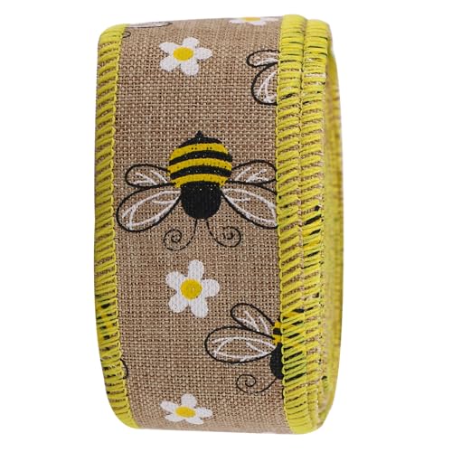SEWOART Geschenkband Bienenmuster Geschenkverpackungsband DIY Schleifenband mit Eingefassten Kanten Farbenfrohes Dekoband für Shower Party Geschenkschachteln und Bastelprojekte SEWOART Geschenkband Bienenmuster Geschenkverpackungsband DIY Schleifenband mit Eingefassten Kanten Farbenfrohes Dekoband für Shower Party Geschenkschachteln und Bastelprojekte von SEWOART