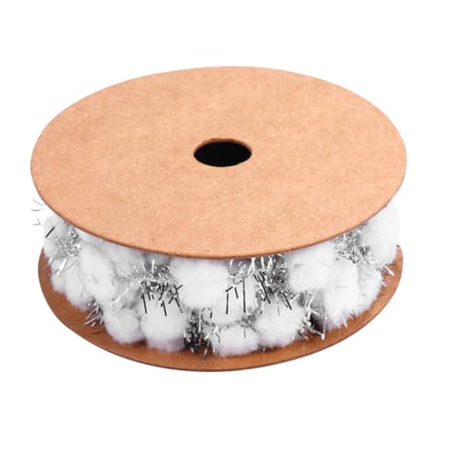 SEWOART Glitter Drahtband mit Pom Poms Dekoratives Weihnachtsbaum Band Glitzerndes DIY Bastelband Vielseitiges Party und Geschenkband Weißes Bastelzubehör für Kreative Kunstprojekte SEWOART Glitter Drahtband mit Pom Poms Dekoratives Weihnachtsbaum Band Glitzerndes DIY Bastelband Vielseitiges Party und Geschenkband Weißes Bastelzubehör für Kreative Kunstprojekte von SEWOART