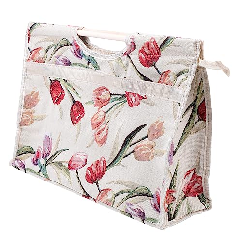 SEWOART Häkelnadel Aufbewahrungstasche mit Holzgriffen Praktischer Organizer für Strickwerkzeuge Blumenmuster zur Aufbewahrung von Stricknadeln und Zubehör Langlebig SEWOART Häkelnadel Aufbewahrungstasche mit Holzgriffen Praktischer Organizer für Strickwerkzeuge Blumenmuster zur Aufbewahrung von Stricknadeln und Zubehör Langlebig von SEWOART