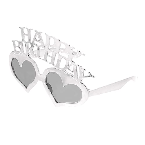 SEWOART Herzförmige Birthday Party Brille aus Leichtem Pc Material Langlebig und Komfortabel Dekoratives Foto Accessoire für Erwachsene für Geburtstagsfeiern und Outdoor Einsätze von SEWOART