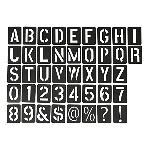 SEWOART Hohle Malschablonen-Set 41-teilig Buchstabenschablonen Sicheres Pp-Material Für Kunstprojekte Von Kindern SEWOART Hohle Malschablonen-Set 41-teilig Buchstabenschablonen Sicheres Pp-Material Für Kunstprojekte Von Kindern von SEWOART