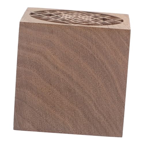 SEWOART Holz Diffuser Würfelform Dekorativer Ätherischer Öl Diffusor für Zuhause Natürlicher Holzblock für Duftöle Vielseitiger Duftspender für Aromatherapie und Raumklima von SEWOART