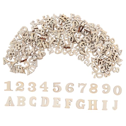 SEWOART Holzbuchstaben und Zahlen Set Naturholz Unbehandelt für DIY Bastelprojekte Frühkindliche Bildung Dekoration Lernen und Handwerk SEWOART Holzbuchstaben und Zahlen Set Naturholz Unbehandelt für DIY Bastelprojekte Frühkindliche Bildung Dekoration Lernen und Handwerk von SEWOART