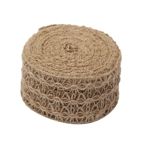 SEWOART Jute Spitze mit Blumenmuster Handgefertigte Bastelschnur für DIY Hochzeitsdeko Vintage Party Langlebiges Naturmaterial für Zeremonie und Tischdekoration SEWOART Jute Spitze mit Blumenmuster Handgefertigte Bastelschnur für DIY Hochzeitsdeko Vintage Party Langlebiges Naturmaterial für Zeremonie und Tischdekoration von SEWOART