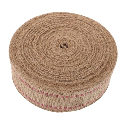 SEWOART Jute-gurtband mit Rotem Streifen Strapazierfähiges Polsterband für Stuhlreparatur Vielseitig für DIY Handwerk Natürliche Atmungsaktive Jute für Möbel und Dekoration SEWOART Jute-gurtband mit Rotem Streifen Strapazierfähiges Polsterband für Stuhlreparatur Vielseitig für DIY Handwerk Natürliche Atmungsaktive Jute für Möbel und Dekoration von SEWOART