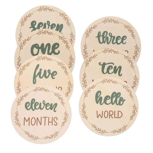 SEWOART Meilensteinkarten Holz mit Einzigartigen Monatszeichen für Neugeborenen Fotografie Langlebige und Kreative Erinnerungen Geeignet für Babypartys und Besondere Anlässe SEWOART Meilensteinkarten Holz mit Einzigartigen Monatszeichen für Neugeborenen Fotografie Langlebige und Kreative Erinnerungen Geeignet für Babypartys und Besondere Anlässe von SEWOART
