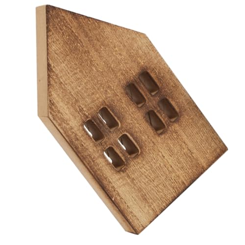 SEWOART Miniatur Holzhaus Dekofigur Stabiles Design Kleines Kunsthandwerk mit Detailreicher Verarbeitung Vielseitig für Weihnachtsdeko Wohnzimmer Micro Landschaft Skandinavischer Stil SEWOART Miniatur Holzhaus Dekofigur Stabiles Design Kleines Kunsthandwerk mit Detailreicher Verarbeitung Vielseitig für Weihnachtsdeko Wohnzimmer Micro Landschaft Skandinavischer Stil von SEWOART