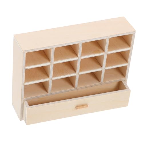 SEWOART Miniatur Schubladenschrank mit Fächern Puppenhaus Möbel Eleganter Miniatur Aufbewahrungsschrank für Schlafzimmer und Wohnzimmer Platzsparender Organizer für Mini Accessoires von SEWOART
