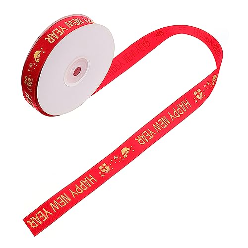 SEWOART Neujahrsband Polyester Geschenkband Festliches Dekorationsband mit Bunten Mustern für DIY Basteln Geschenkverpackung Haaraccessoires und Festdekoration SEWOART Neujahrsband Polyester Geschenkband Festliches Dekorationsband mit Bunten Mustern für DIY Basteln Geschenkverpackung Haaraccessoires und Festdekoration von SEWOART