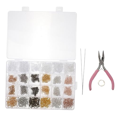 SEWOART Ohrring DIY Set mit Ohrhaken Ohrstecker und Jump Ringen Langlebiges Schmuckzubehör für Ohrring Basteln Earring Making Accessories für Anfänger und Profis von SEWOART