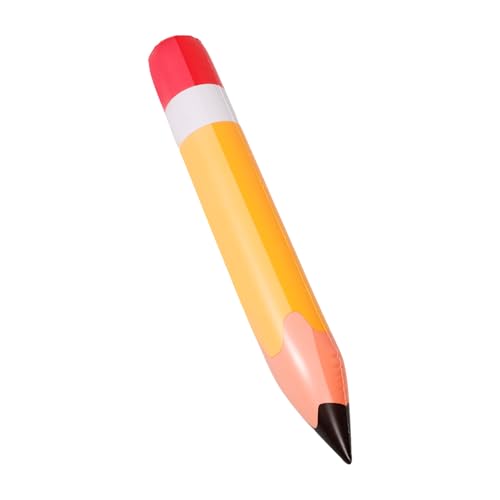 SEWOART PVC Aufblasbarer Großer Bleistift Luftballon Robuste Schuldekoration für Klassenzimmer Vielseitige Party und Fotorequisiten Orangener Stiftform Ballon für Back To School Feier von SEWOART