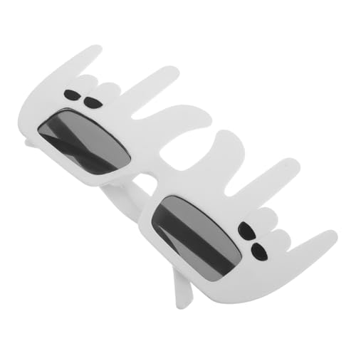 SEWOART Party Accessoire Geburtstagsbrille Leichte Tragbare Spaß Brille für Geburtstagsfeiern Dekoratives Fotorequisit Fingers Brille für Lebendige Partygestaltung von SEWOART