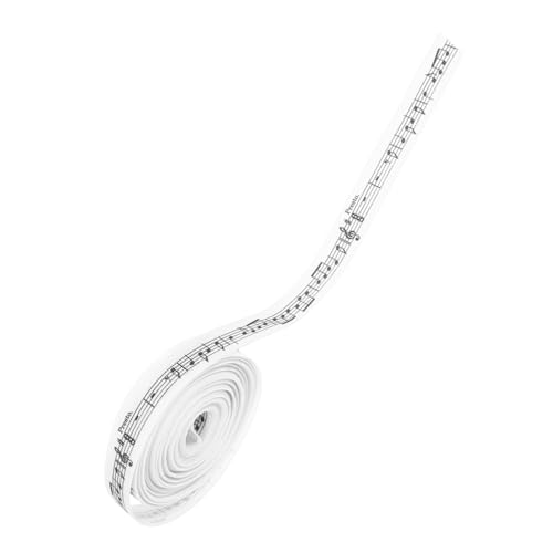 SEWOART Polyester Musiknotenband Breit Schnelltrocknendes Geschenkband mit Gedruckten Noten Faltenresistent für Geschenkverpackung DIY Deko und Festliche Anlässe SEWOART Polyester Musiknotenband Breit Schnelltrocknendes Geschenkband mit Gedruckten Noten Faltenresistent für Geschenkverpackung DIY Deko und Festliche Anlässe von SEWOART