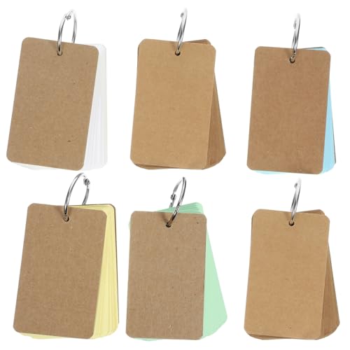 SEWOART Portable Blanko Karteikarten Notizbücher mit Ringbindung Kraftpapier pro Block Leichtes Memo notizblock in Gelb Blau Grün Weiß und Natur für Schule Büro Reise SEWOART Portable Blanko Karteikarten Notizbücher mit Ringbindung Kraftpapier pro Block Leichtes Memo notizblock in Gelb Blau Grün Weiß und Natur für Schule Büro Reise von SEWOART