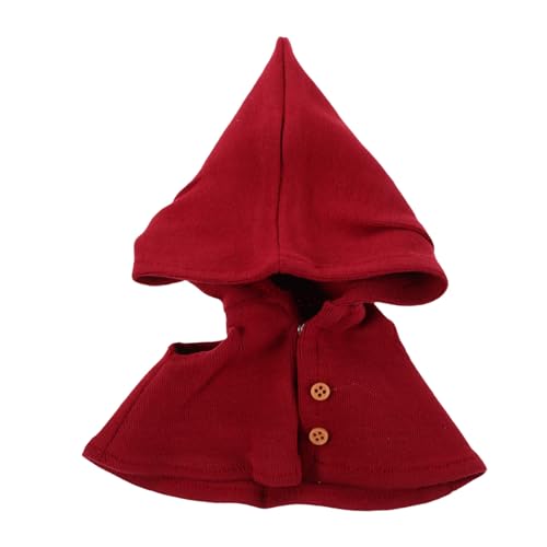 SEWOART Puppenkleidung Spielfigur Dekorationsoutfit Mini Umhang Kleidung Puppenzubehör Puppen Deko Umhang Puppen Kapuzenumhang Puppenumhang Kostüm Mini Zaubererumhang Kostüm Polyester von SEWOART