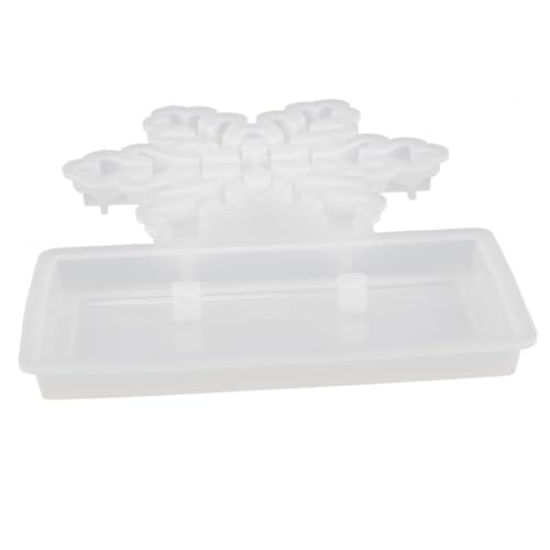 SEWOART Schneeflocken Silikonform für DIY Weihnachtsdekoration Hochwertige Gießform für Kreative Bastelprojekte für Harz und Fondantarbeiten für Festtagsornamente und von SEWOART
