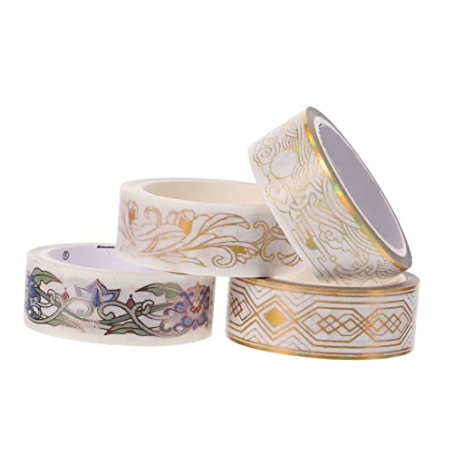 SEWOART Scrapbook-aufkleberband 4 Stück Washi-klebeband Bezaubernde Designs Sicher Für Jungen Und Mädchen Zum Verpacken Von Zufälliger Stil von SEWOART