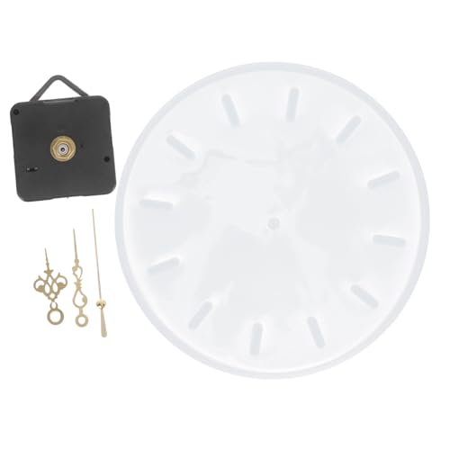 SEWOART Silikonform Runde Uhr DIY Epoxidharz Gießform Flexible Silikonform für DIY Uhrblatt Basteln Epoxidharz Silikon Castingform Wiederverwendbar Schadstofffrei von SEWOART