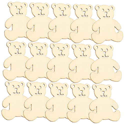 SEWOART Stück Unbehandelte Bärenscheiben Holzdekor Diy-Maldekore zum Bemalen SEWOART Stück Unbehandelte Bärenscheiben Holzdekor Diy-Maldekore zum Bemalen von SEWOART