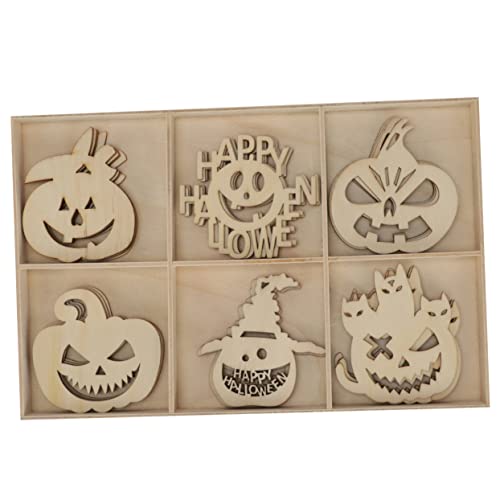 SEWOART Teiliges Halloween Holz Anhänger Fächer Verpackung Sichere und Geruchslose Holzdekoration Polierte Halloween Deko für Party und Gäste Charmante Grusel Atmosphäre SEWOART Teiliges Halloween Holz Anhänger Fächer Verpackung Sichere und Geruchslose Holzdekoration Polierte Halloween Deko für Party und Gäste Charmante Grusel Atmosphäre von SEWOART