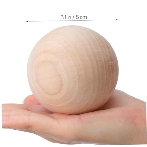 SEWOART Unlackierte Holz Kugel Massiver Rundkörper Hartholz für Diy Bastelprojekte Kinderhandwerk und Hochzeitsdekoration mit Natürlicher Holzmaserung SEWOART Unlackierte Holz Kugel Massiver Rundkörper Hartholz für Diy Bastelprojekte Kinderhandwerk und Hochzeitsdekoration mit Natürlicher Holzmaserung von SEWOART