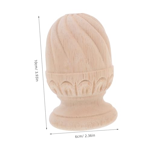 SEWOART Unlackierter Holzsäulen Aufsatz Geschnitzter Dekorativer Ananas Holzpfosten für Treppen und Möbel Europäischer Stil DIY Holzbaluster Endkappe für Innenraumdekoration SEWOART Unlackierter Holzsäulen Aufsatz Geschnitzter Dekorativer Ananas Holzpfosten für Treppen und Möbel Europäischer Stil DIY Holzbaluster Endkappe für Innenraumdekoration von SEWOART