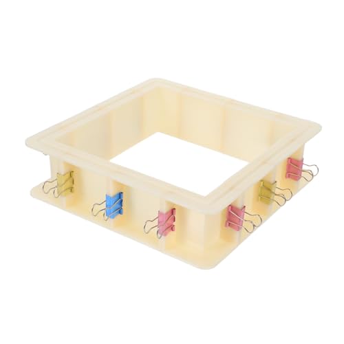 SEWOART Verstellbarer Silikon Mould Rahmen Einstellbares Kunststoff Gehäuse für Diy Harz Kerzen und Seifen Flexibles Formenbau Kit für Vielseitige Bastelprojekte von SEWOART
