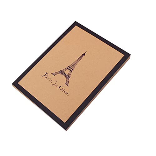 SEWOART Vintage Kraft Fotoalbum mit Eiffelturm Cover Diy Album für Erinnerungen für Abschlussfeiern und Besondere Anlässe Haltbarem Material Gefertigt von SEWOART
