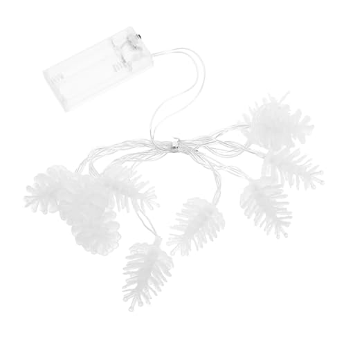 SEWOART Wasserdichte LED Lichterkette mit Warmweißen Zapfenlichtern Batteriebetrieben für Garten Terrasse Weihnachtsbaum und Partydekoration im Innen und Außenbereich von SEWOART