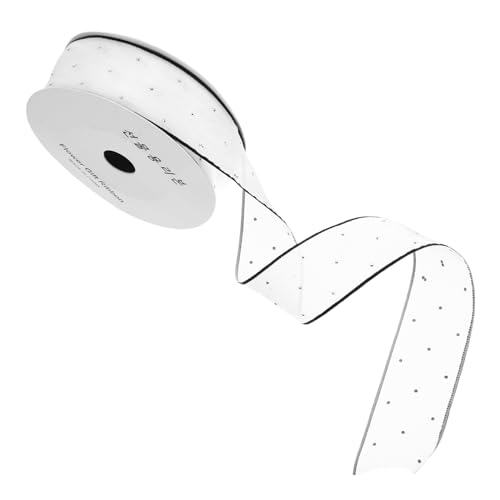 SEWOART Weißes Schimmerndes Chiffonband Breit Yards mit Funkelnden Strasssteinen Organza Geschenkband für Hochzeitsdekoration DIY Blumenstrauß Haarschleifen und Festliche Bastelprojekte SEWOART Weißes Schimmerndes Chiffonband Breit Yards mit Funkelnden Strasssteinen Organza Geschenkband für Hochzeitsdekoration DIY Blumenstrauß Haarschleifen und Festliche Bastelprojekte von SEWOART