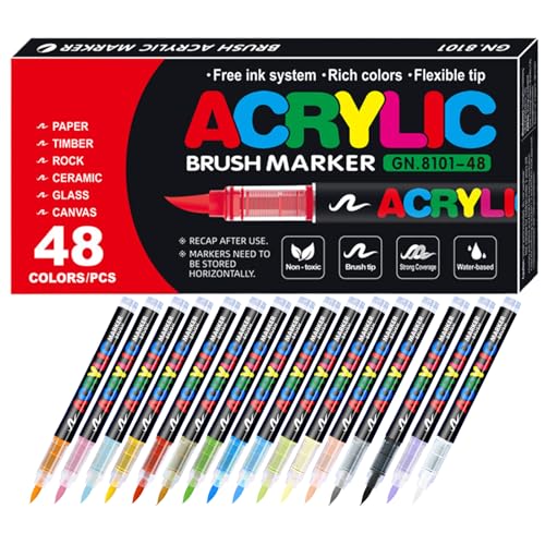 SEYIMTU Acrylfarben-Marker, wasserfeste und lichtbeständige Tinte für Holz/Glas/Keramik, lebendige Farben SEYIMTU Acrylfarben-Marker, wasserfeste und lichtbeständige Tinte für Holz/Glas/Keramik, lebendige Farben von SEYIMTU