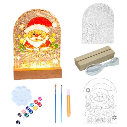 Weihnachts-Leucht-Zeichenbrett für Kinder, Acryl-LED-Zeichenbrett mit transparentem Design, Urlaubsgeschenk für Teenager-Mädchen, 8–12 Jahre alt, Schlafzimmerdekoration (B) von SEYIMTU