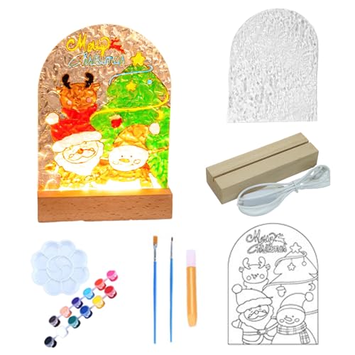 ​​Weihnachts-Leucht-Zeichenbrett für Kinder, Acryl-LED-Zeichenbrett mit transparentem Design, Urlaubsgeschenk für Teenager-Mädchen, 8–12 Jahre alt, Schlafzimmerdekoration (C) von SEYIMTU