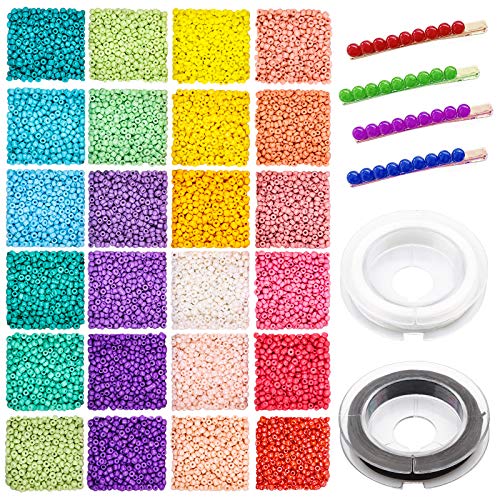7200 Stück Mini Perlen zum Auffädeln 2 mm kleine Glasperlen Bunte Bastelperlen Pony Rocailles Perlen mit Elastischem Armband, für DIY Armbänder Halsketten Ohrringe Schmuckherstellung Zubehör 7200 Stück Mini Perlen zum Auffädeln 2 mm kleine Glasperlen Bunte Bastelperlen Pony Rocailles Perlen mit Elastischem Armband, für DIY Armbänder Halsketten Ohrringe Schmuckherstellung Zubehör von SEYOO