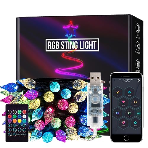SEZO Halloween Weihnacht Lights Farbwechsel Erdbeere Lichterkette WS2812B IC 5M 25LEDs Wasserdicht RGB IC Musik Sync USB LED Lights mit IR-Fernbedienung für Weihnachten Festival Party Dekoration SEZO Halloween Weihnacht Lights Farbwechsel Erdbeere Lichterkette WS2812B IC 5M 25LEDs Wasserdicht RGB IC Musik Sync USB LED Lights mit IR-Fernbedienung für Weihnachten Festival Party Dekoration von SEZO