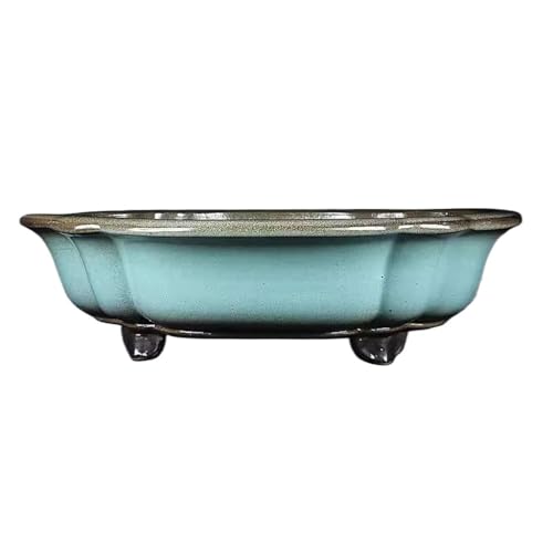 Pflanzentöpfe Blumentöpfe 19in Lila Ton Farbe Glasur Bonsai Blumentöpfe Handgemachte Hellgrün Emaille Blumentöpfe Obst Und Bäume Grüne Blumentöpfe Zubehör für Pflanzenbehälter von SFANIIX
