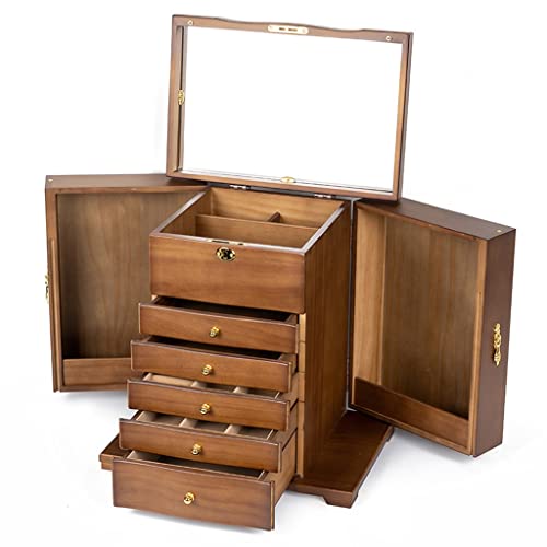Schmuck Aufbewahrung Organizer Große Kapazität Holz Schmuckschatulle aus Holz Schmuckschatulle Schmuckkosmetik mehrschichtige Aufbewahrungsbox Schmuck Aufbewahrungsbox Schmuck Aufbewahrung Organizer Große Kapazität Holz Schmuckschatulle aus Holz Schmuckschatulle Schmuckkosmetik mehrschichtige Aufbewahrungsbox Schmuck Aufbewahrungsbox von SFANIIX