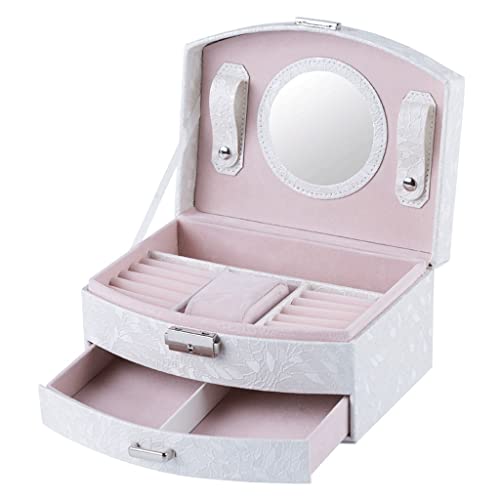 Schmuck Aufbewahrung Organizer Schmuckschatulle Organizer für Frauen Mädchen Doppel Schmuck Aufbewahrungsbox Ohrstecker Armband Ring Schmuckschatulle Schmuck Aufbewahrungsbox Schmuck Aufbewahrung Organizer Schmuckschatulle Organizer für Frauen Mädchen Doppel Schmuck Aufbewahrungsbox Ohrstecker Armband Ring Schmuckschatulle Schmuck Aufbewahrungsbox von SFANIIX