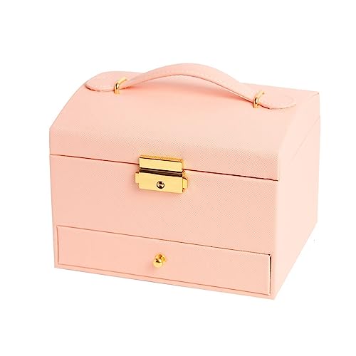 Schmuck Lagerung Organizer Hand Schmuck Aufbewahrungsbox Große Kapazität Schmuck Ohrringe Schmuckschatulle Kreative Hochzeit Lieferungen Schmuck Aufbewahrungsbox (Color : B, Size : S) von SFANIIX