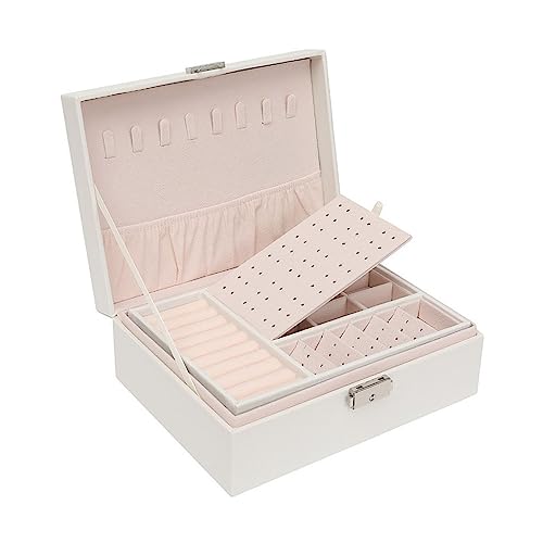 Schmuck Lagerung Organizer Ohrringe Box Ohrringe Schmuckschatulle Doppelschicht Schloss Große Kapazität Schmuckschatulle Halskette Ring Armband Aufbewahrungsbox Schmuck Aufbewahrungsbox (Color : D Schmuck Lagerung Organizer Ohrringe Box Ohrringe Schmuckschatulle Doppelschicht Schloss Große Kapazität Schmuckschatulle Halskette Ring Armband Aufbewahrungsbox Schmuck Aufbewahrungsbox (Color : D von SFANIIX