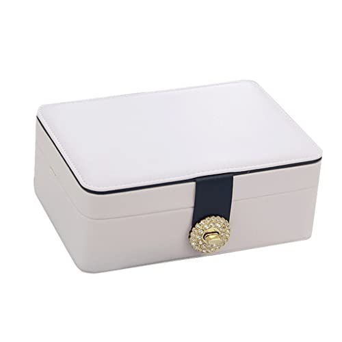 Schmuck Lagerung Organizer Schmuckschatulle Organizer für Frauen Mädchen Europäischen Doppel Schmuck Aufbewahrungsbox Ohrringe Ohrringe Schmuckschatulle Schmuck Aufbewahrungsbox (Color : A) von SFANIIX