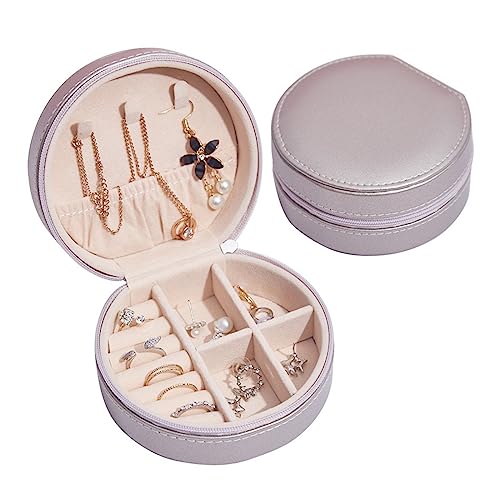 Schmuck Lagerung Organizer Schmuckschatulle Tragbare Mini Schmuck Aufbewahrungsbox Ohrring Stud Aufbewahrungsbox Kleine Schmuck Aufbewahrungsbox (Color : B, Size : S) von SFANIIX