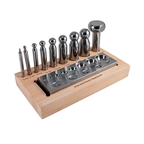 SFC Tools 25-610 Streichset für Schmuckherstellung, oval, rund, 9 Stück von SFC TOOLS