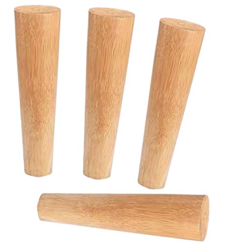 SFNIOKFG 4 Stück fertige Möbelbeine aus Massivholz, konische Sofafüße aus Holz, Teeschrankbeine, Ersatzbeine für Schuhschränke, Schreibtischbeine, für Fernsehschrank, Schrank, Esstisch, mit SFNIOKFG 4 Stück fertige Möbelbeine aus Massivholz, konische Sofafüße aus Holz, Teeschrankbeine, Ersatzbeine für Schuhschränke, Schreibtischbeine, für Fernsehschrank, Schrank, Esstisch, mit von SFNIOKFG