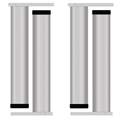 SFNIOKFG 4 x Möbelbeine, DIY-Tischbeine aus Metall, Badezimmerschrankfüße aus Aluminiumlegierung, rund, höhenverstellbar 0–8 mm, für Sofabeine, Couchtischbeine, Bettbeine, Fernsehschrankbei von SFNIOKFG