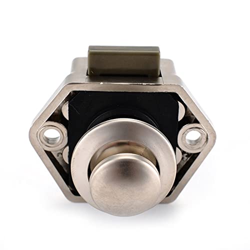 SFOCQVISH 20mm Camper Auto Push Lock Durchmesser RV Wohnwagen Boot Motor Home Schrank Schublade Latch Button Locks for Möbelbeschläge 1St(Pearl Nikel) von SFOCQVISH